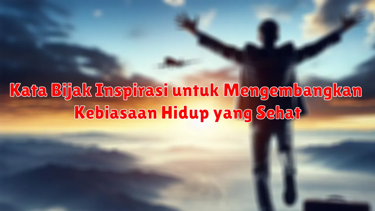 Kata Bijak Inspirasi untuk Mengembangkan Kebiasaan Hidup yang Sehat