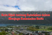 Kata Bijak tentang Keindahan dalam Menjaga Kedamaian Batin