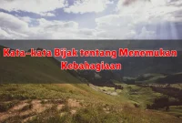 Kata-kata Bijak tentang Menemukan Kebahagiaan