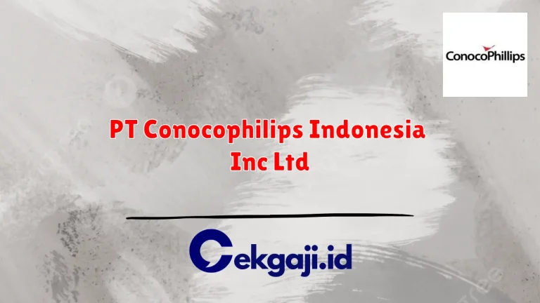 PT Conocophilips Indonesia Inc Ltd